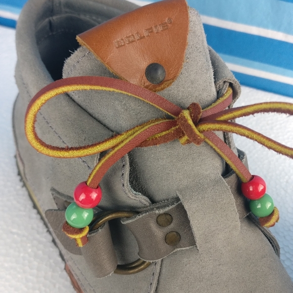 HANDMADE in Europe LEATHER in & out Amerindian Navajo Villager Chukka Sneaker 8 - Picture 10 of 14